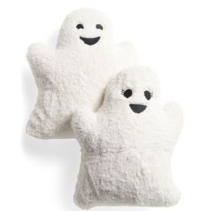 NOVOGRATZ 2pk 14x16 Sherpa Ghost Pillows WHITE